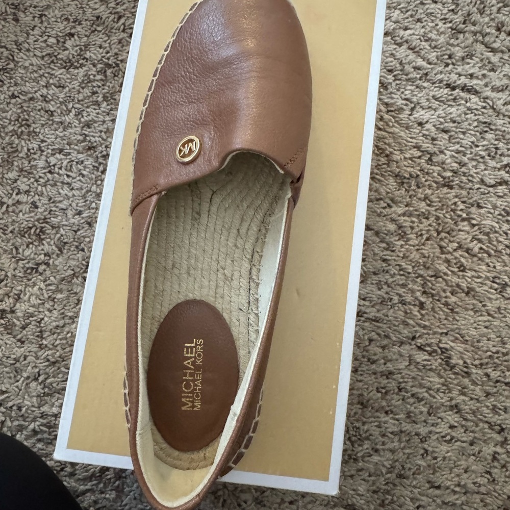 Michael Kors Tan Leather Flats